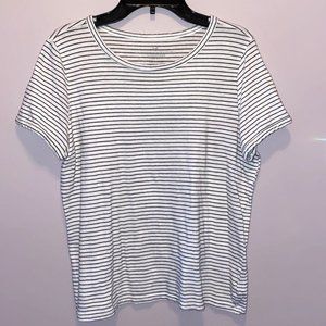 Black/White Striped American Eagle T-Shirt